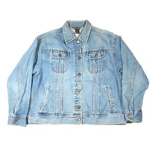 Shaver Lake Blue Denim Trucker Jacket size Large L B8